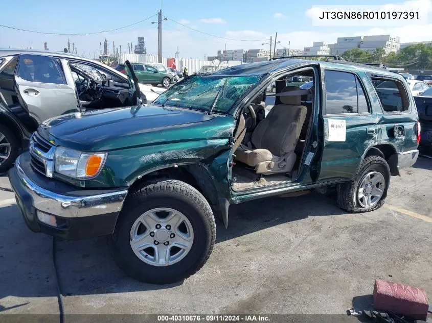 2001 Toyota 4Runner Sr5 V6 VIN: JT3GN86R010197391 Lot: 40310676