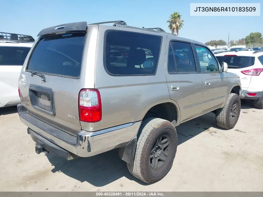 2001 Toyota 4Runner Sr5 V6 VIN: JT3GN86R410183509 Lot: 40328491