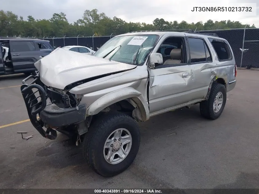 2001 Toyota 4Runner Sr5 V6 VIN: JT3GN86R510213732 Lot: 40343891