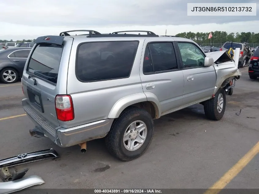 2001 Toyota 4Runner Sr5 V6 VIN: JT3GN86R510213732 Lot: 40343891