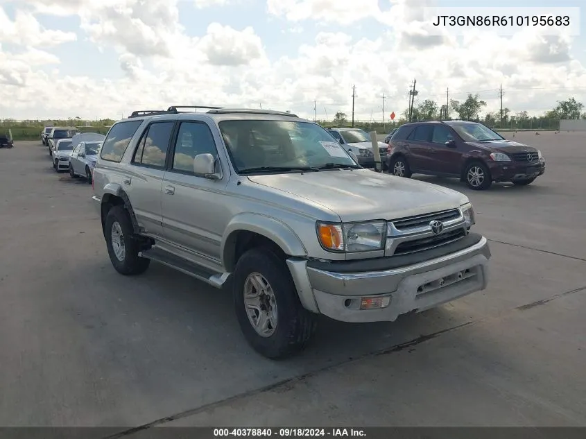 2001 Toyota 4Runner Sr5 VIN: JT3GN86R610195683 Lot: 40378840