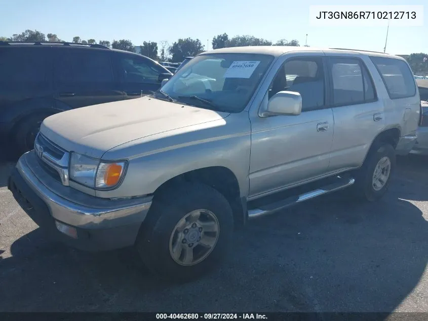 2001 Toyota 4Runner Sr5 V6 VIN: JT3GN86R710212713 Lot: 40462680