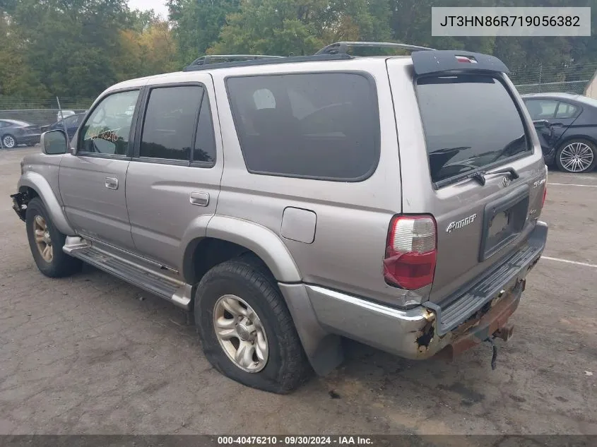 2001 Toyota 4Runner Sr5 V6 VIN: JT3HN86R719056382 Lot: 40476210