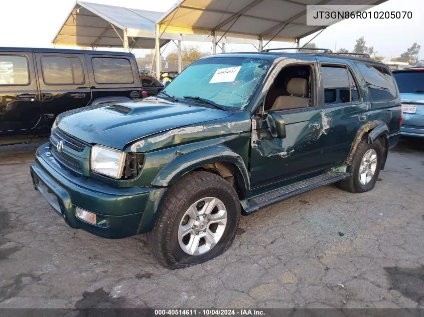 2001 Toyota 4Runner Sr5 V6 VIN: JT3GN86R010205070 Lot: 40514611