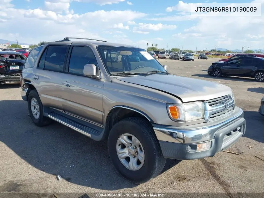 2001 Toyota 4Runner Sr5 V6 VIN: JT3GN86R810190009 Lot: 40554195