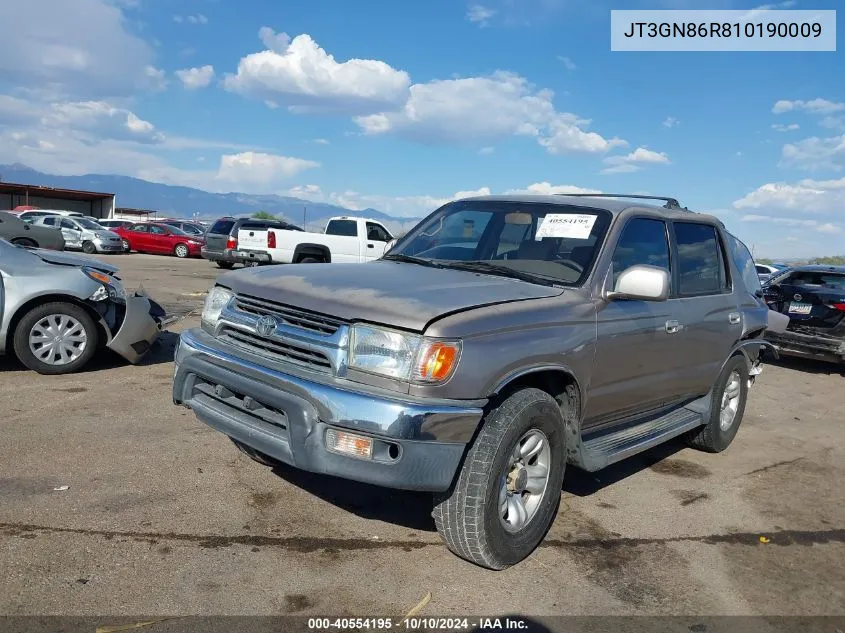 2001 Toyota 4Runner Sr5 V6 VIN: JT3GN86R810190009 Lot: 40554195