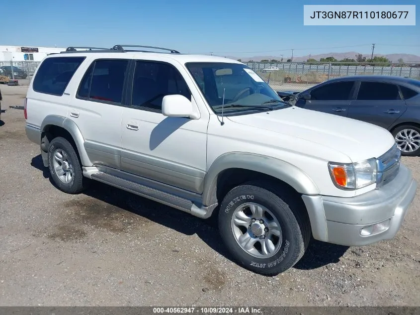 2001 Toyota 4Runner Limited V6 VIN: JT3GN87R110180677 Lot: 40562947