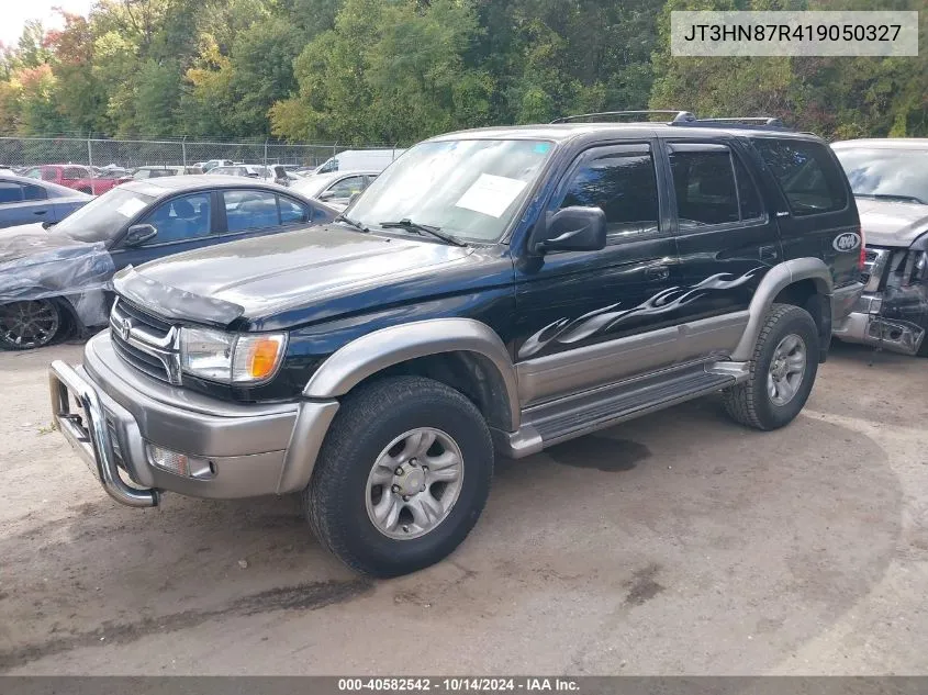 2001 Toyota 4Runner Limited V6 VIN: JT3HN87R419050327 Lot: 40582542