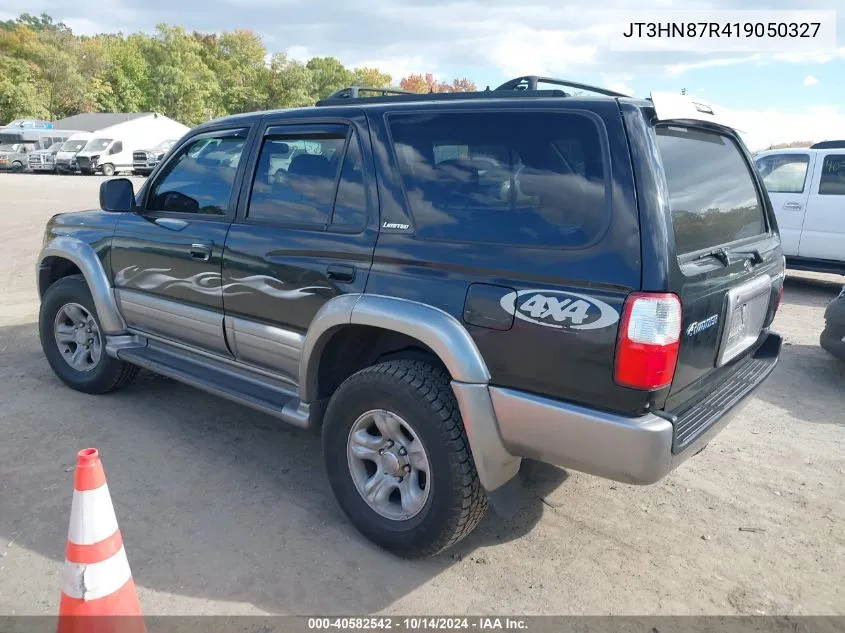 2001 Toyota 4Runner Limited V6 VIN: JT3HN87R419050327 Lot: 40582542