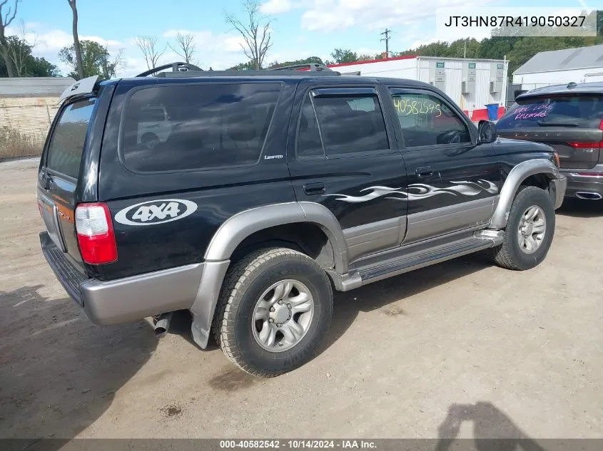 2001 Toyota 4Runner Limited V6 VIN: JT3HN87R419050327 Lot: 40582542