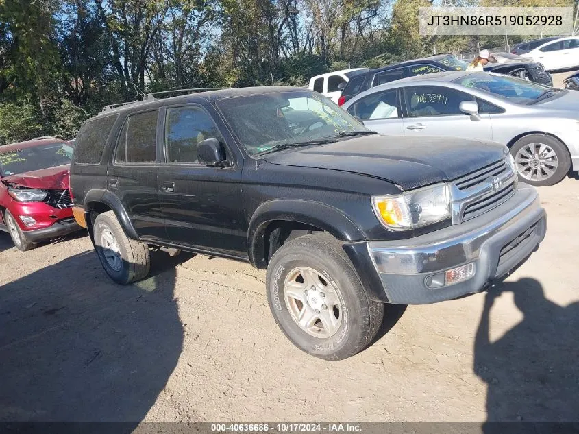 2001 Toyota 4Runner Sr5 V6 VIN: JT3HN86R519052928 Lot: 40636686