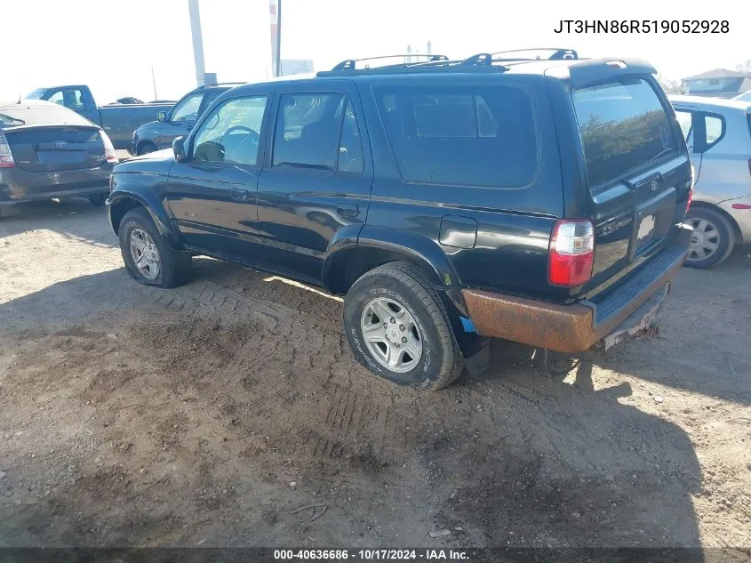 2001 Toyota 4Runner Sr5 V6 VIN: JT3HN86R519052928 Lot: 40636686