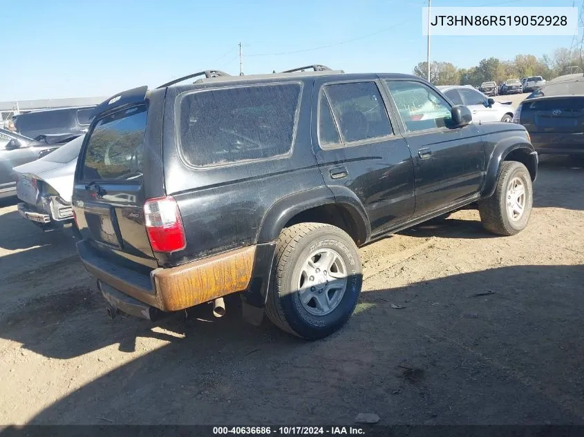 2001 Toyota 4Runner Sr5 V6 VIN: JT3HN86R519052928 Lot: 40636686