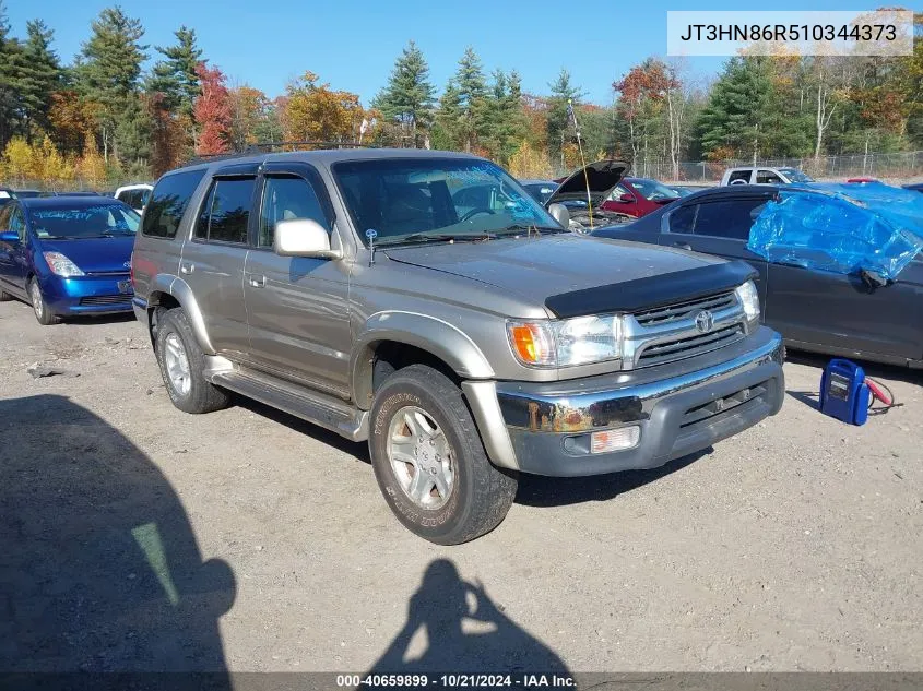 2001 Toyota 4Runner Sr5 V6 VIN: JT3HN86R510344373 Lot: 40659899