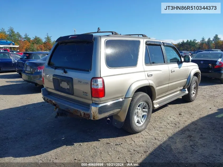 2001 Toyota 4Runner Sr5 V6 VIN: JT3HN86R510344373 Lot: 40659899