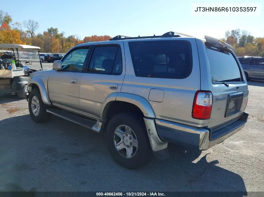 2001 Toyota 4Runner Sr5 V6 VIN: JT3HN86R610353597 Lot: 40662456