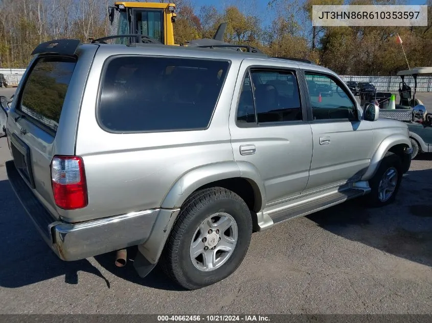 2001 Toyota 4Runner Sr5 V6 VIN: JT3HN86R610353597 Lot: 40662456