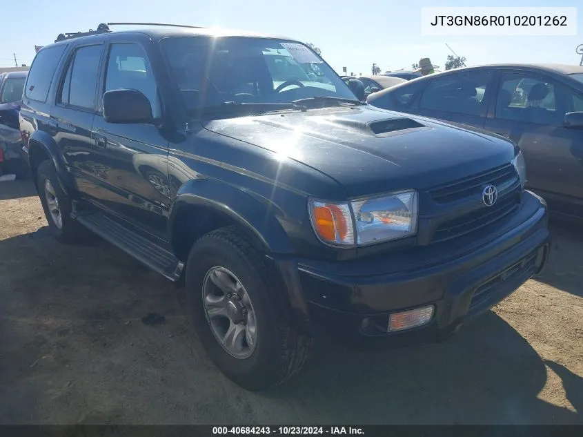 2001 Toyota 4Runner Sr5 V6 VIN: JT3GN86R010201262 Lot: 40684243