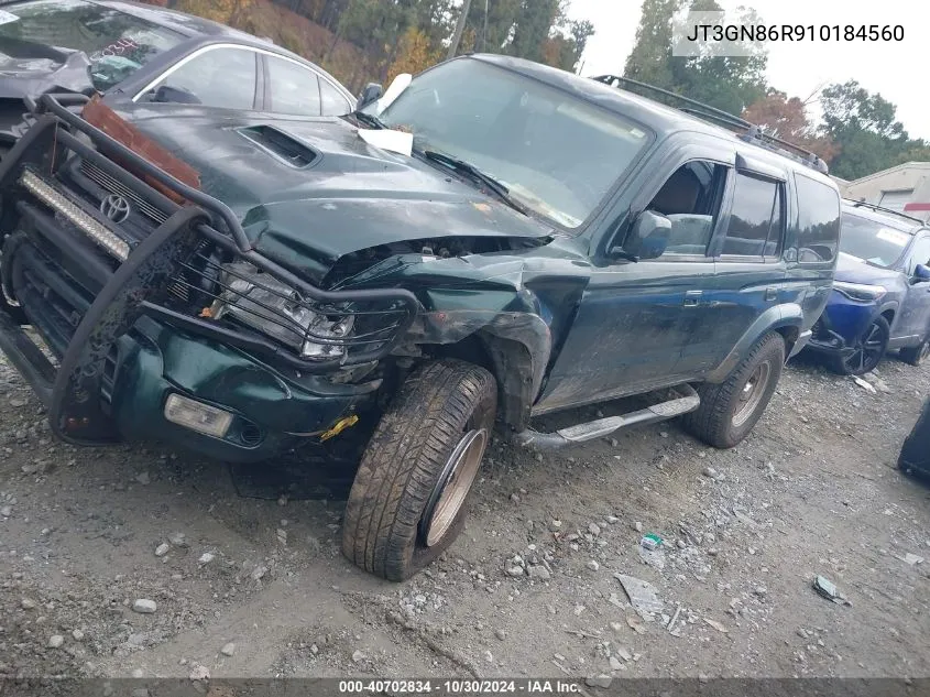 2001 Toyota 4Runner Sr5 V6 VIN: JT3GN86R910184560 Lot: 40702834