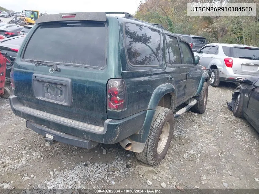 2001 Toyota 4Runner Sr5 V6 VIN: JT3GN86R910184560 Lot: 40702834