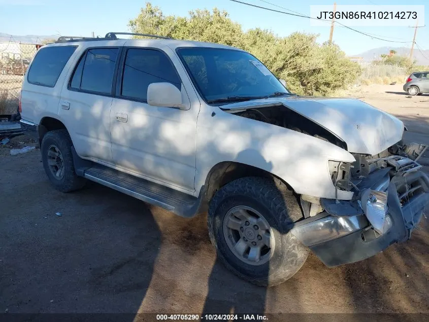 2001 Toyota 4Runner Sr5 V6 VIN: JT3GN86R410214273 Lot: 40705290