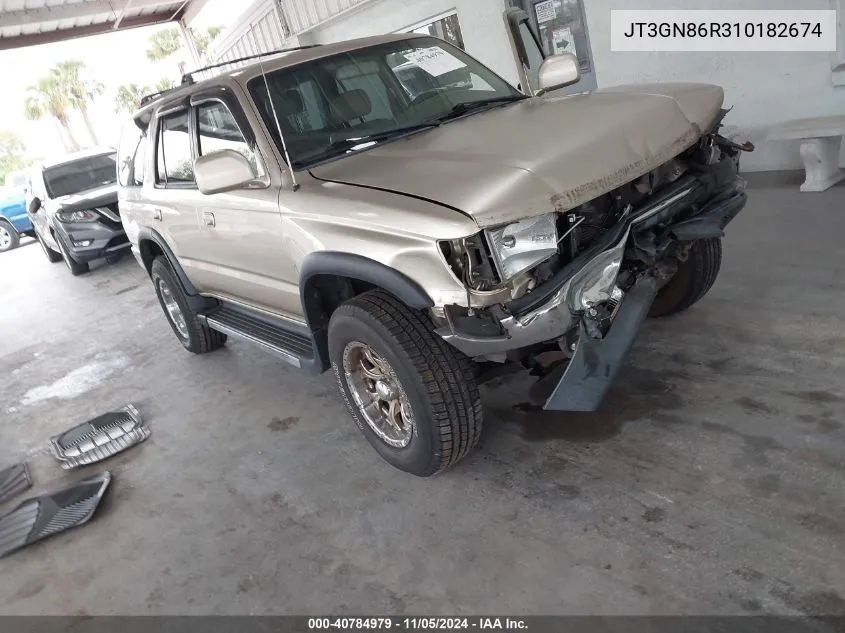 2001 Toyota 4Runner Sr5 V6 VIN: JT3GN86R310182674 Lot: 40784979