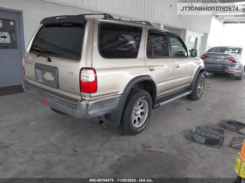 2001 Toyota 4Runner Sr5 V6 VIN: JT3GN86R310182674 Lot: 40784979