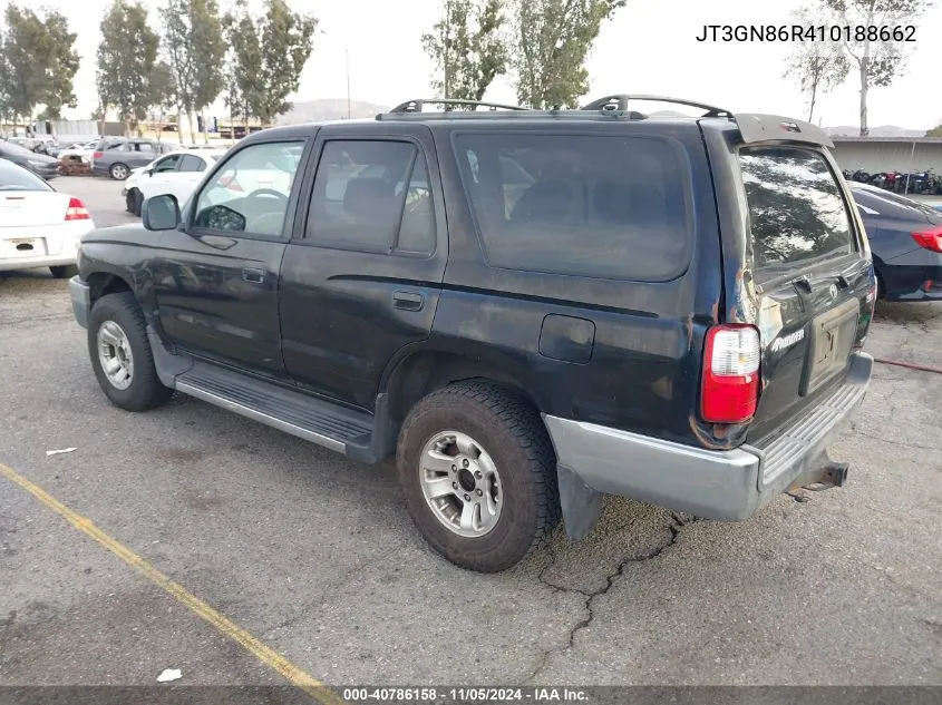 2001 Toyota 4Runner Sr5 V6 VIN: JT3GN86R410188662 Lot: 40786158