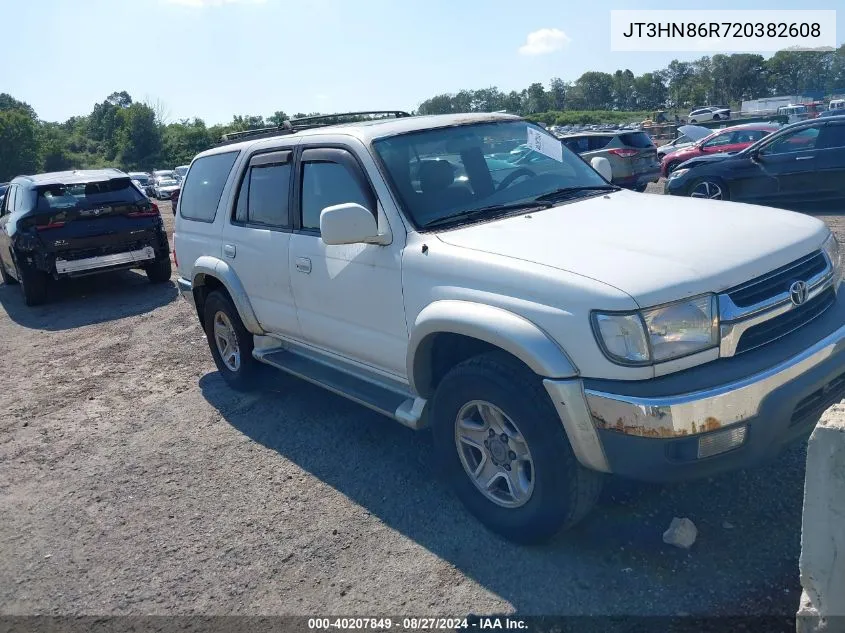 2002 Toyota 4Runner Sr5 V6 VIN: JT3HN86R720382608 Lot: 40207849