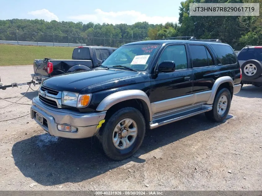 2002 Toyota 4Runner Limited V6 VIN: JT3HN87R829061719 Lot: 40231926