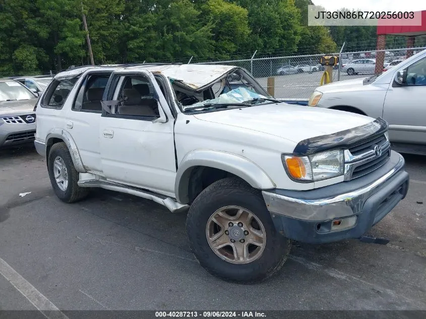 2002 Toyota 4Runner Sr5 V6 VIN: JT3GN86R720256003 Lot: 40287213