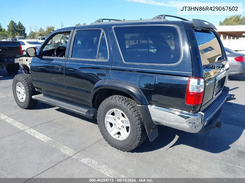 2002 Toyota 4Runner Sr5 V6 VIN: JT3HN86R429067602 Lot: 40299772