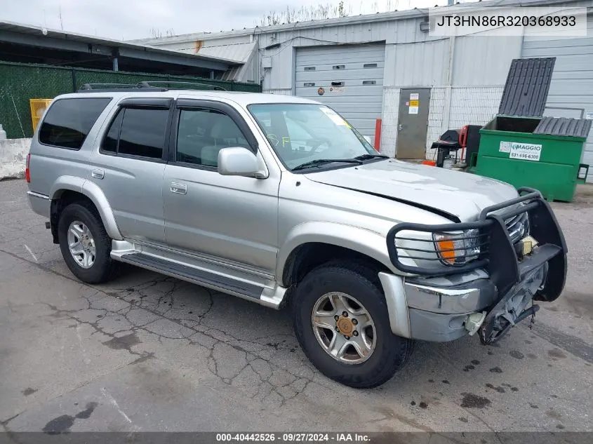 2002 Toyota 4Runner Sr5 V6 VIN: JT3HN86R320368933 Lot: 40442526