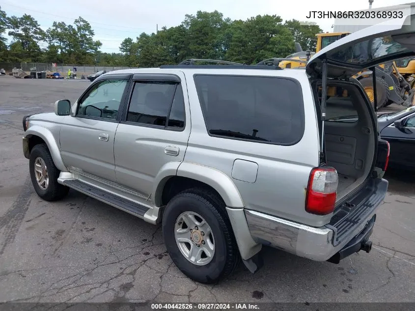 2002 Toyota 4Runner Sr5 V6 VIN: JT3HN86R320368933 Lot: 40442526