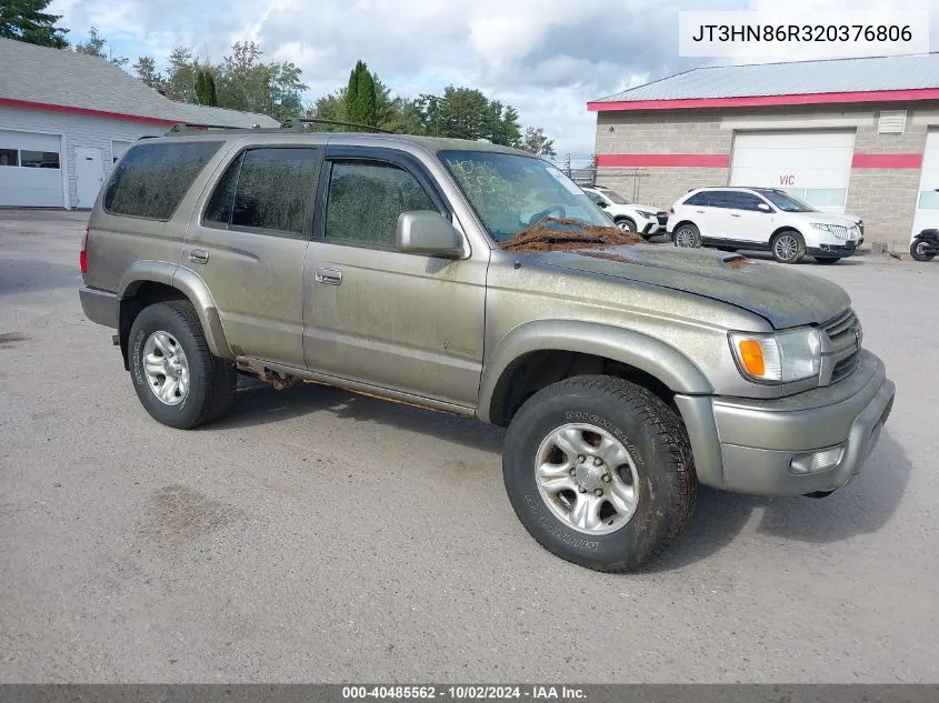 2002 Toyota 4Runner Sr5 V6 VIN: JT3HN86R320376806 Lot: 40485562