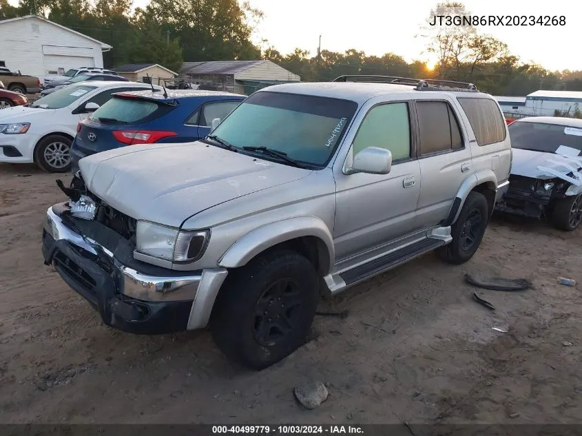 2002 Toyota 4Runner Sr5 V6 VIN: JT3GN86RX20234268 Lot: 40499779