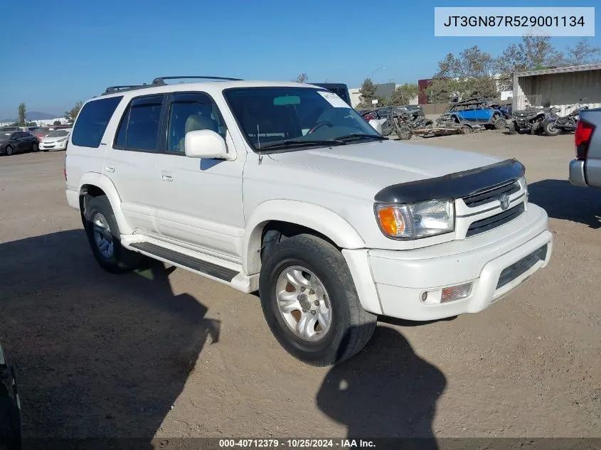 2002 Toyota 4Runner Limited V6 VIN: JT3GN87R529001134 Lot: 40712379