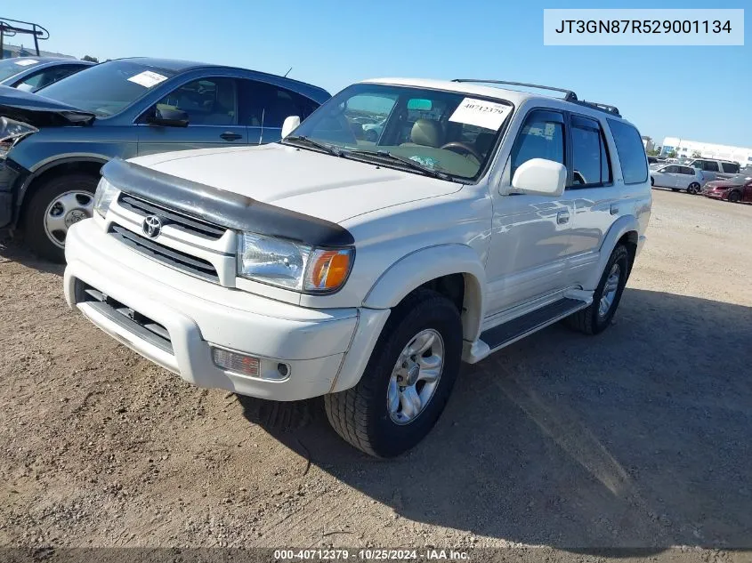 2002 Toyota 4Runner Limited V6 VIN: JT3GN87R529001134 Lot: 40712379