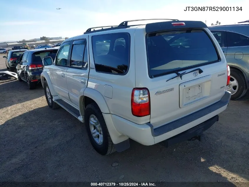 2002 Toyota 4Runner Limited V6 VIN: JT3GN87R529001134 Lot: 40712379