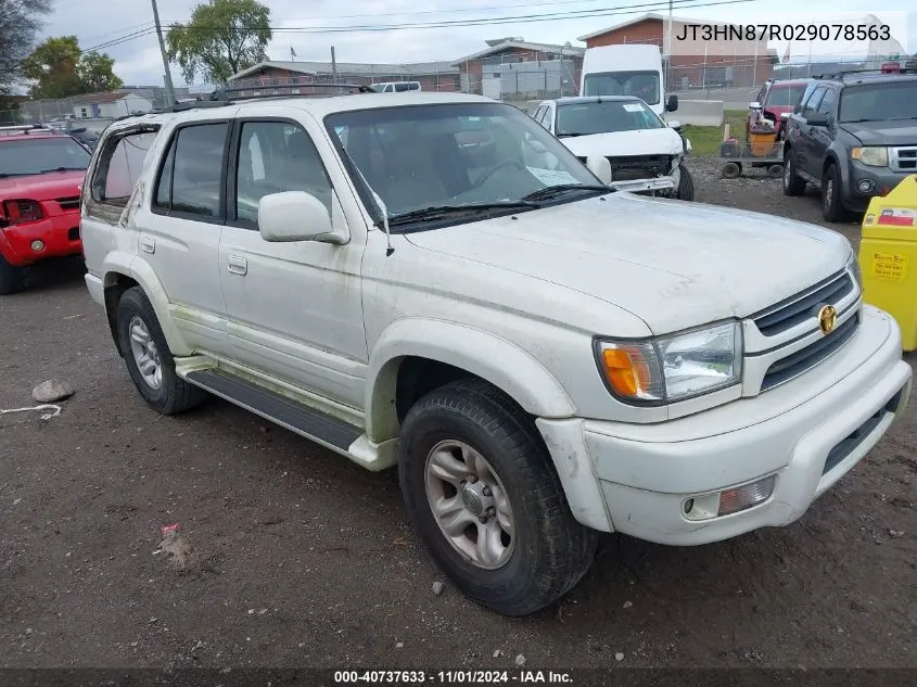 2002 Toyota 4Runner Limited V6 VIN: JT3HN87R029078563 Lot: 40737633