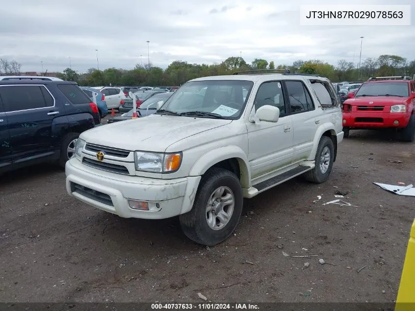 2002 Toyota 4Runner Limited V6 VIN: JT3HN87R029078563 Lot: 40737633