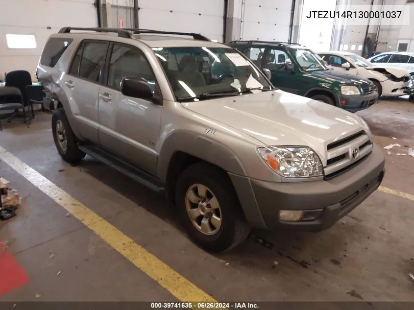 2003 Toyota 4Runner Sr5 V6 VIN: JTEZU14R130001037 Lot: 39741635