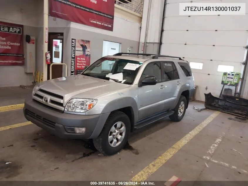 2003 Toyota 4Runner Sr5 V6 VIN: JTEZU14R130001037 Lot: 39741635