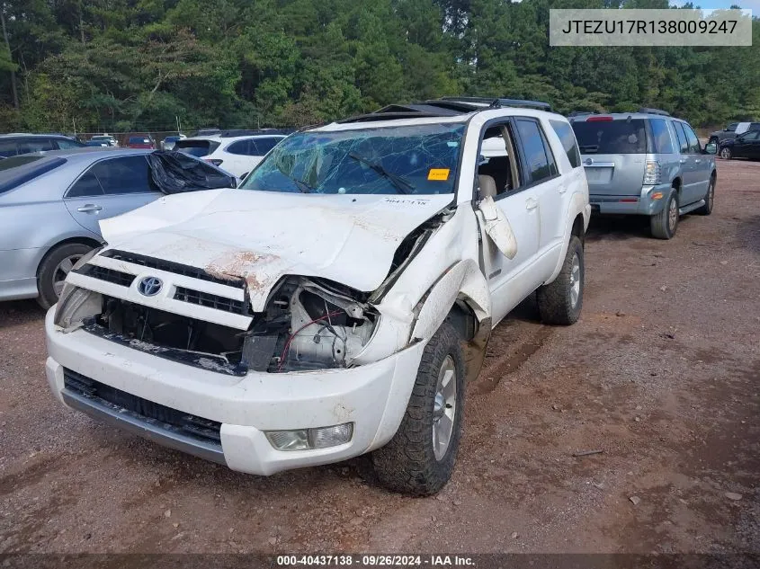 2003 Toyota 4Runner Limited VIN: JTEZU17R138009247 Lot: 40437138