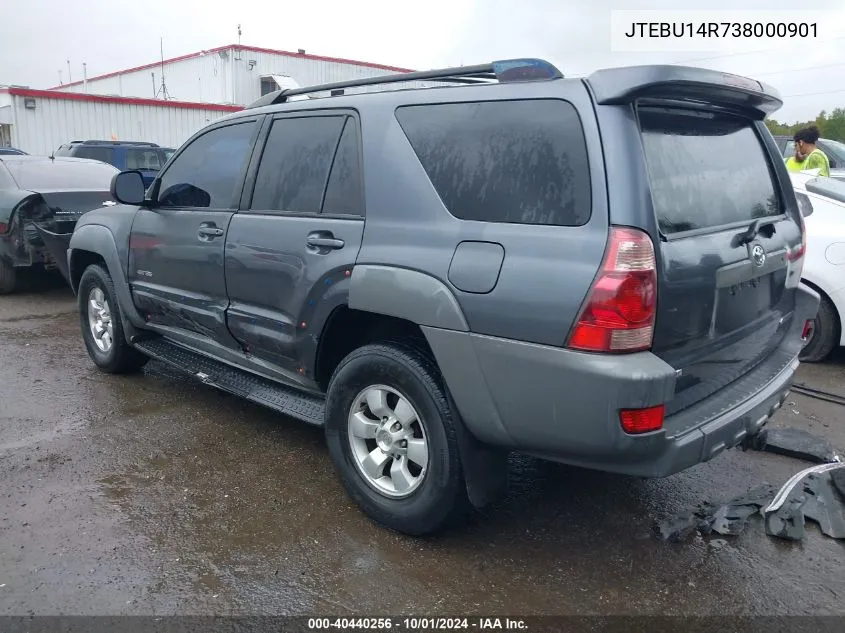 2003 Toyota 4Runner Sr5 V6 VIN: JTEBU14R738000901 Lot: 40440256