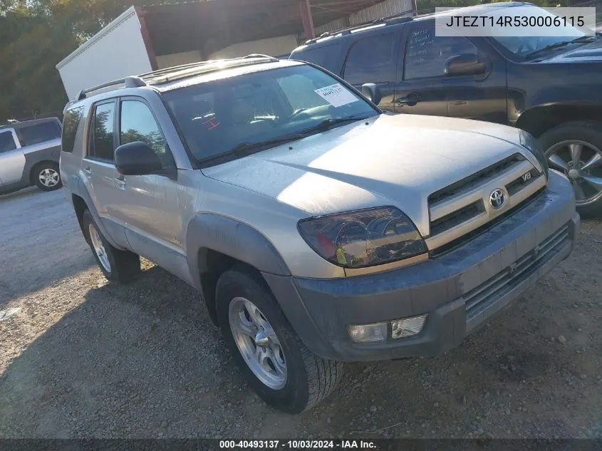 JTEZT14R530006115 2003 Toyota 4Runner Sr5 V8