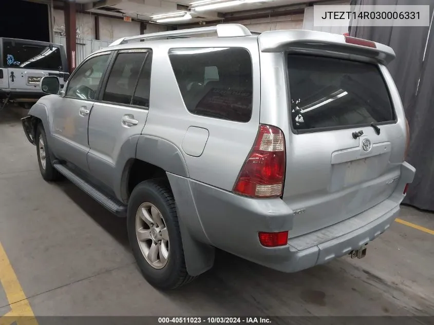 JTEZT14R030006331 2003 Toyota 4Runner Sr5 Sport V8