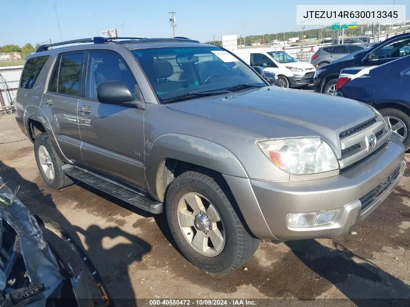 2003 Toyota 4Runner Sr5 V6 VIN: JTEZU14R630013345 Lot: 40550472