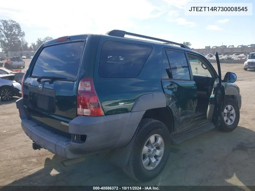 2003 Toyota 4Runner Sr5/Sport VIN: JTEZT14R730008545 Lot: 40586372