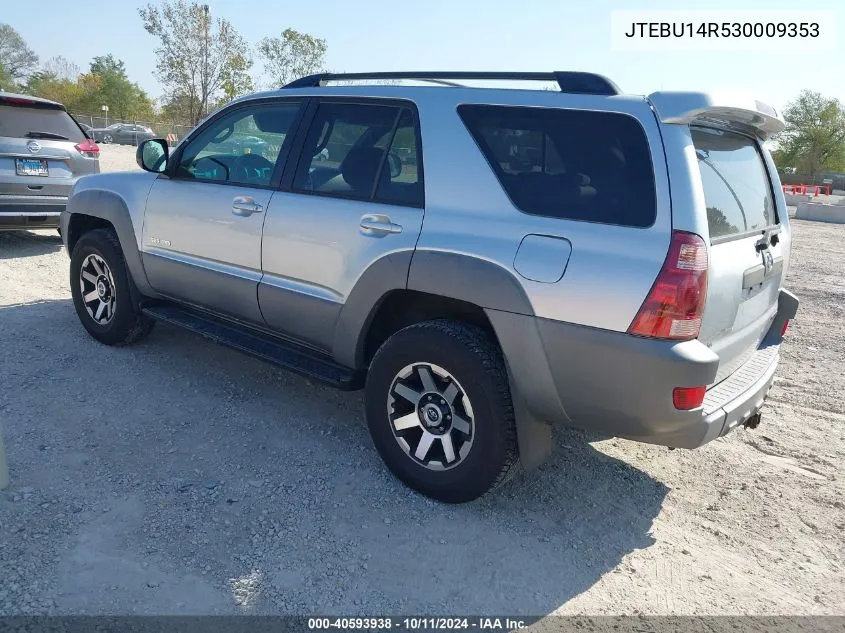 2003 Toyota 4Runner Sr5 V6 VIN: JTEBU14R530009353 Lot: 40593938